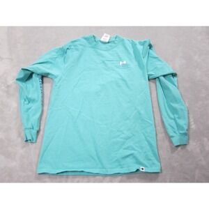 Simply Southern‎ Long Sleeve Shirt Women's M Teal Bike Graphic Christian Casual